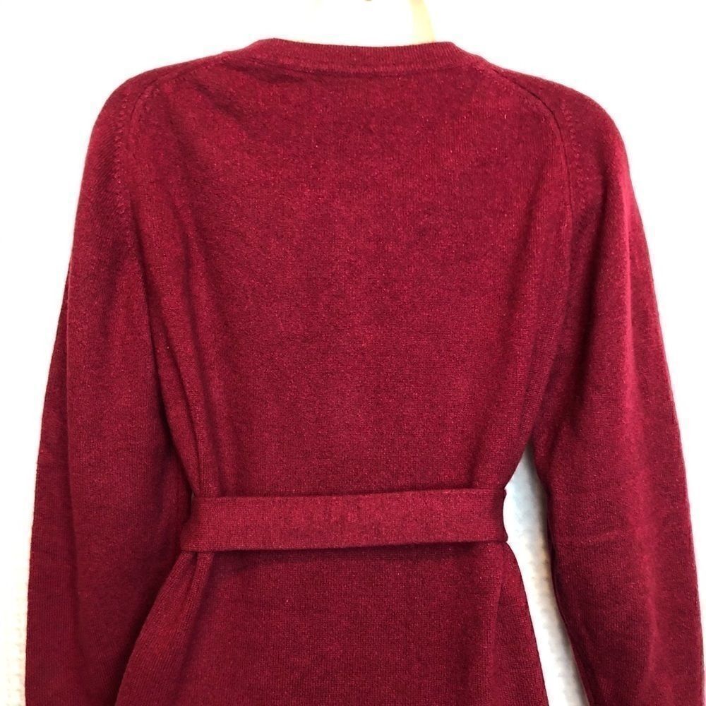 VINTAGE  100% Cashmere Dress Orvis by Jacques deLoux in Cranberry Women’s Small - Picture 7 of 10